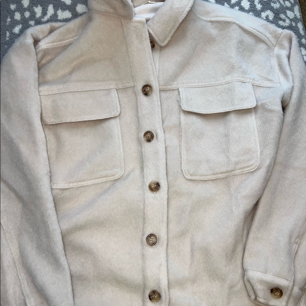 NWT PacSun LA Hearts Cream Oversized Jacket